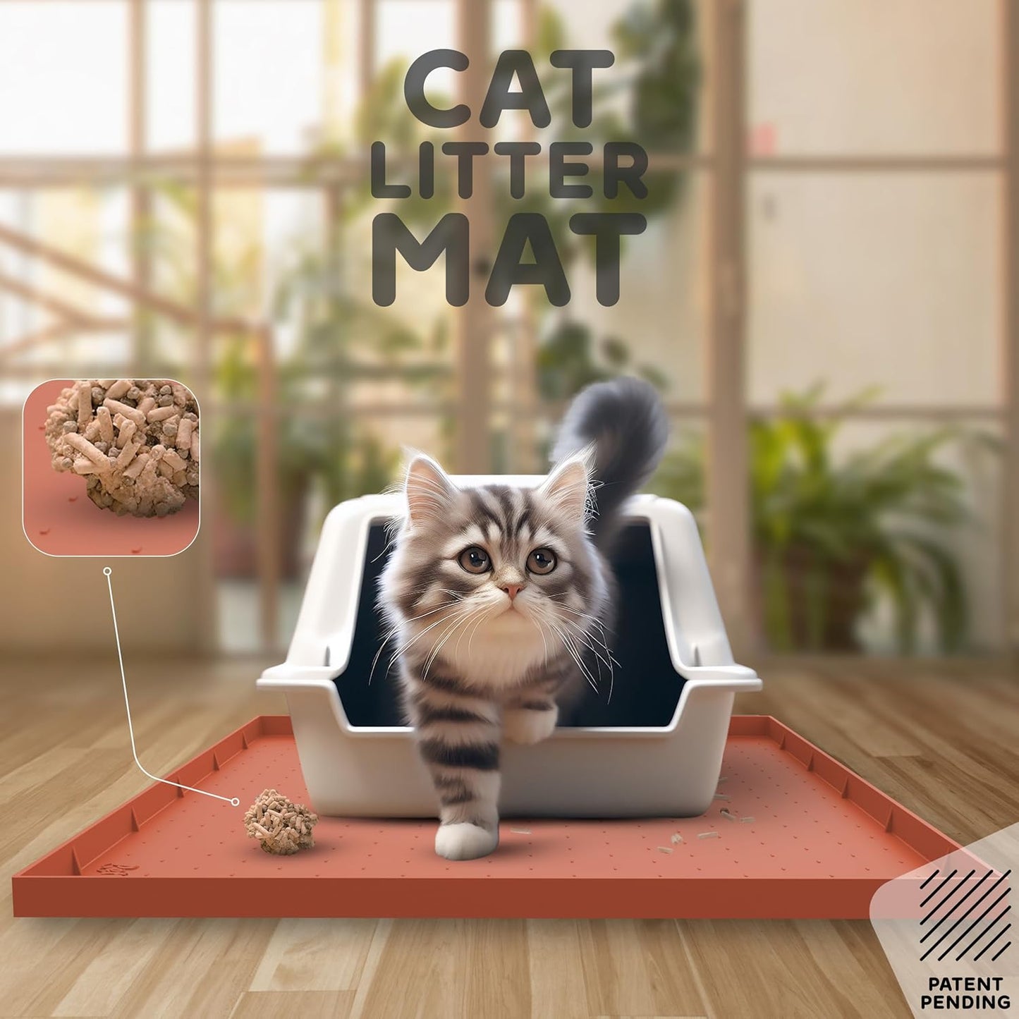 32x24x1” XL Dog Food Mat - All Purpose Under Sink Liner, Washer and Dryer Covers for The Top, Silicone Griddle Mat for Blackstone - Raised Edges Dog Mat for Food and Water Prevent Spill, Waterproof