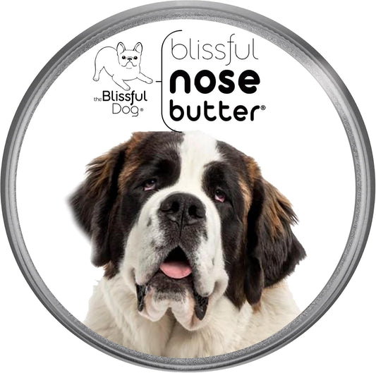 The Blissful Dog St. Bernard Nose Butter, Versatile Dog Nose Balm for Dry Nose, Handcrafted Nose Moisturizer, Easy-to-Apply Dog Essentials, Unscented, 1 oz.
