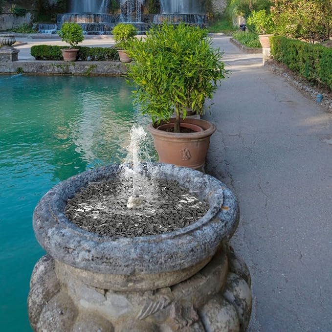 Mr. Fireglass Natural Decorative Gray Bean Pebbles, 1/5" Gravel Size River Rocks for Plants, Garden, Landscaping, Aquariums and Outdoor Decor (5-lb Bag)