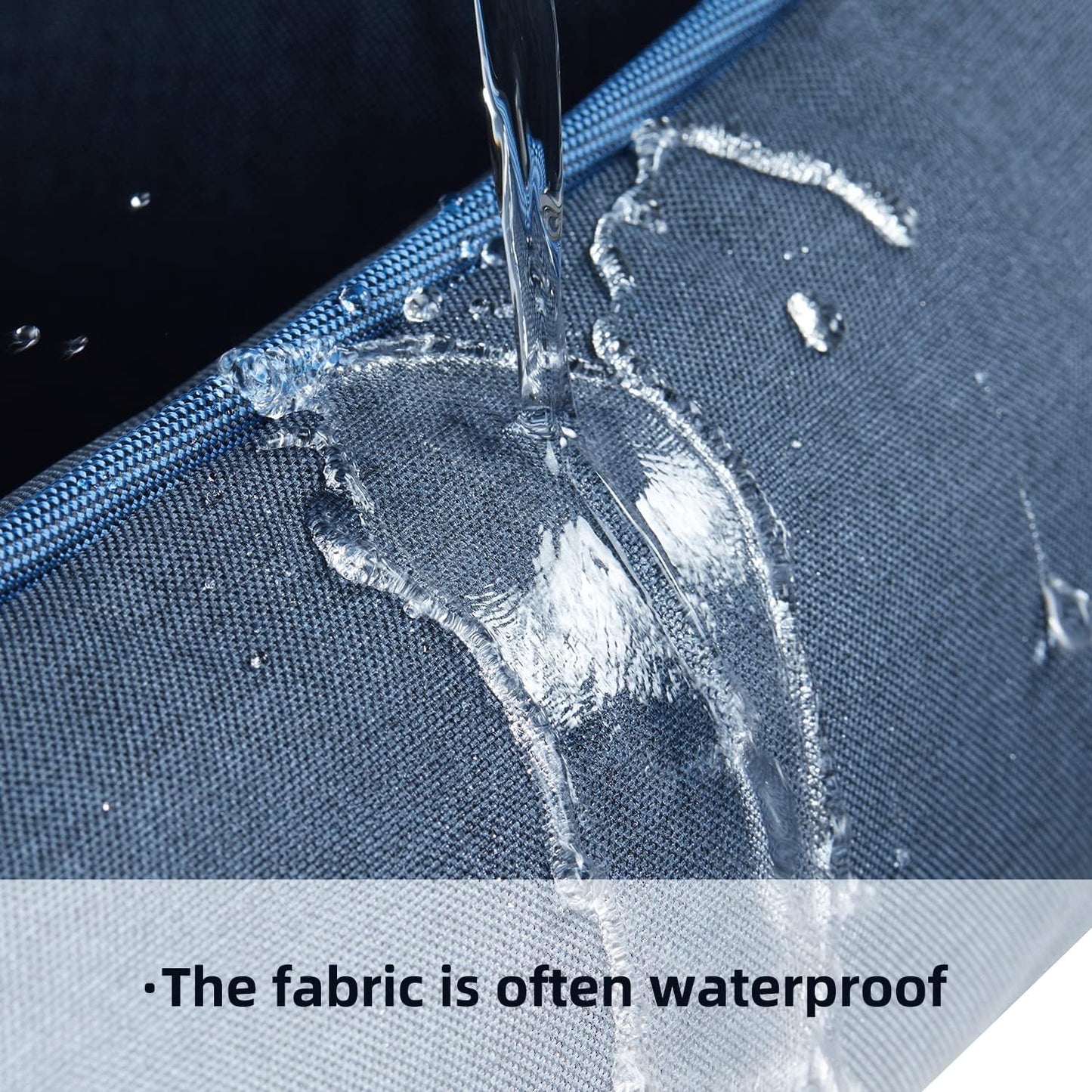 Orthopedic Dog Beds for Medium Dogs, Durable Egg Crate Foam Sofa Dog Bed wit Washable Removable Cover,Waterproof Lining,Pet Bed for Large Dogs (Denim Blue, 26.4" L x 21.7" W x 6.2" Th)