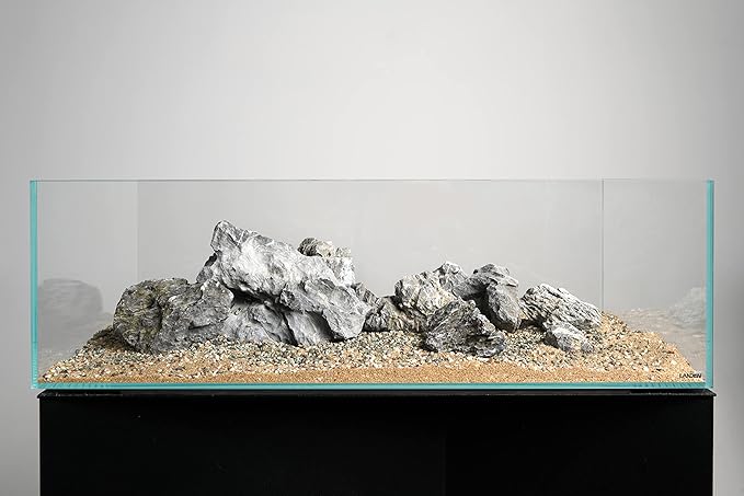 LANDEN Seiryu Stones Natural Rocks for Aquarium, Paludarium, Terrariums, Landscaping Rocks, Aquascaping, 80L (36lbs) 3-11in, Seiryu Stones(3-11inch,36lbs)