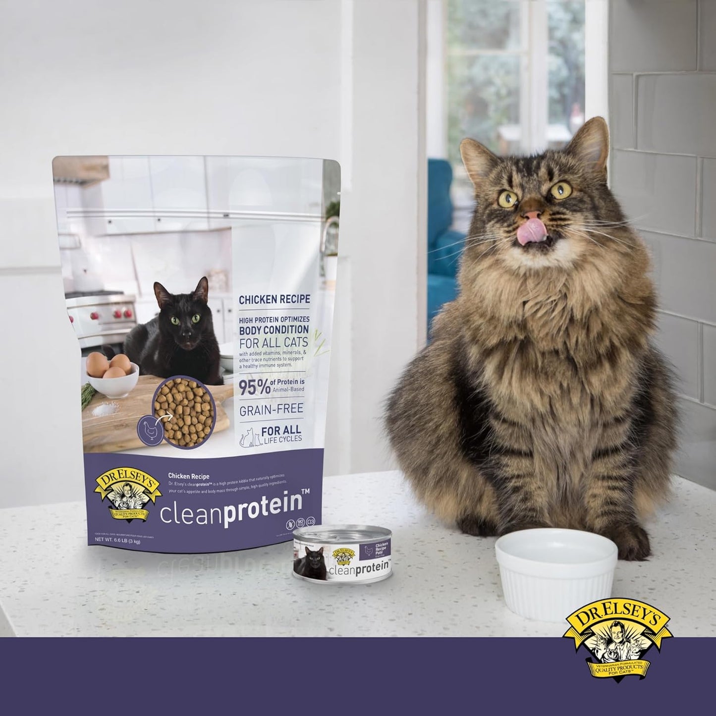 Dr. Elsey's cleanprotein Chicken Recipe Wet Cat Food (Case of 24), 2.75 oz Canned Food