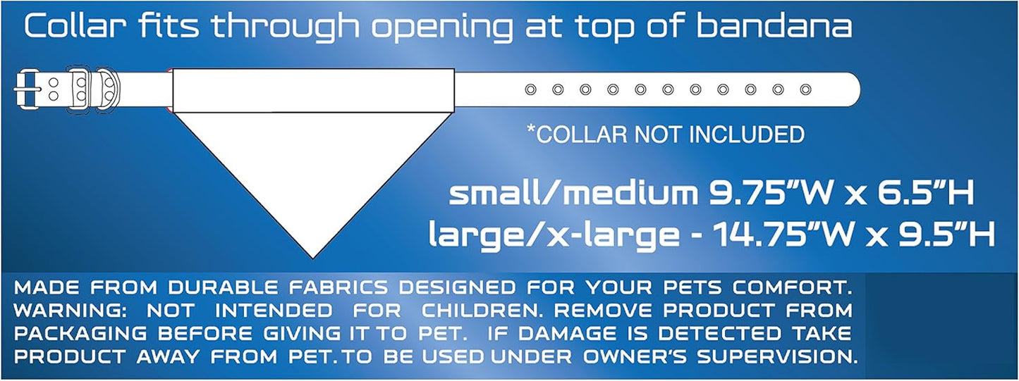 Pets First Collegiate Pet Accessories, Reversible Bandana, Tennessee Volunteers, Large/X-Large