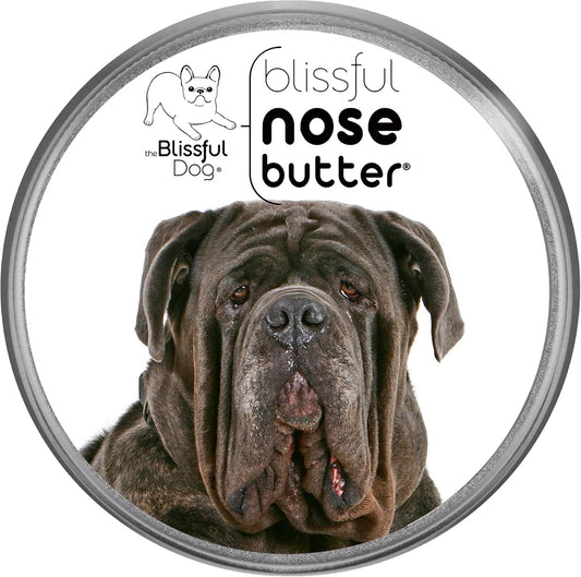 The Blissful Dog Neapolitan Mastiff Nose Butter for Dry, Cracked Skin, Lick-Safe Dog Nose Balm with Moisturizing Shea Butter, Almond, Olive, and Essential Oils, Pet Supplies, Uncented, 4 oz.