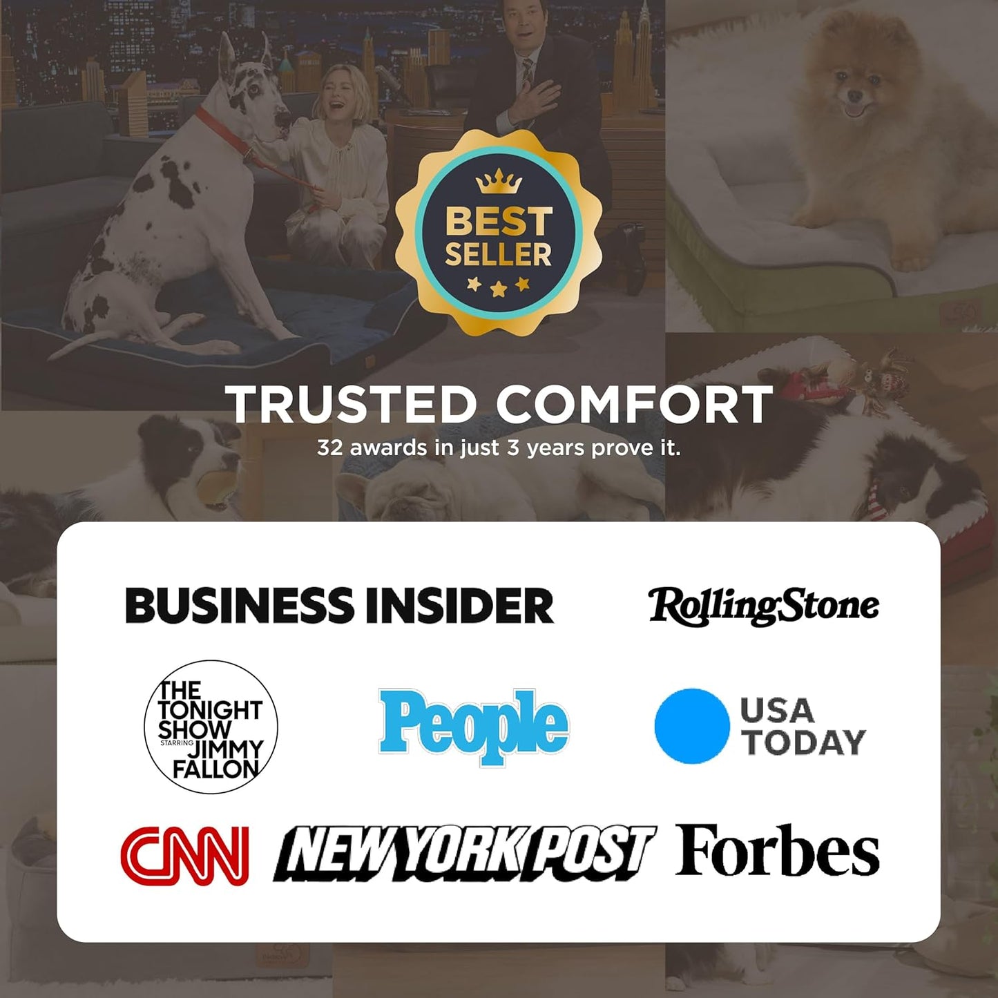 Bedsure L Plus Orthopedic Dog Bed for Large Dogs - Waterproof Dog Cat Bed, L Plus Big Comfort Dogs Couch Sofa with Washable Removable Cover, Pet Bed with Nonskid Bottom, Boreal Canopy Green, 38"