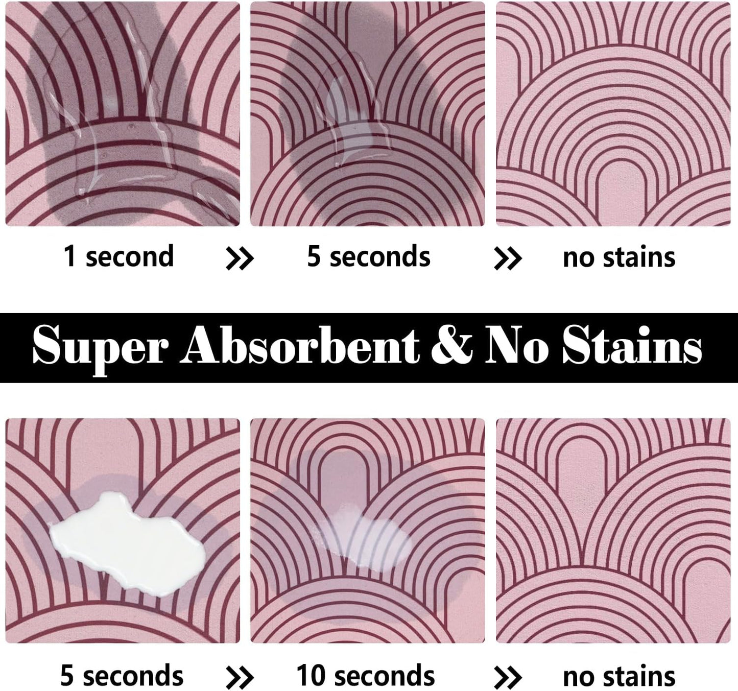 Dog Food Mats for Floors Absorbent, Pet Cat Food Mat - Quick Dry Dog Mat for Food and Water Boho Pet Supplies