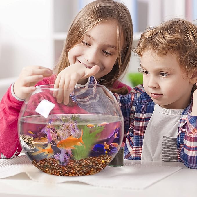 Keedolla Aquarium Sea Glass Pebble Stones, 6-9mm Fish Tank Gravel Marble Rock for Aquarium, Fish Turtle Tank, Vase Fillers, Garden - Amber(0.93LB/430g)