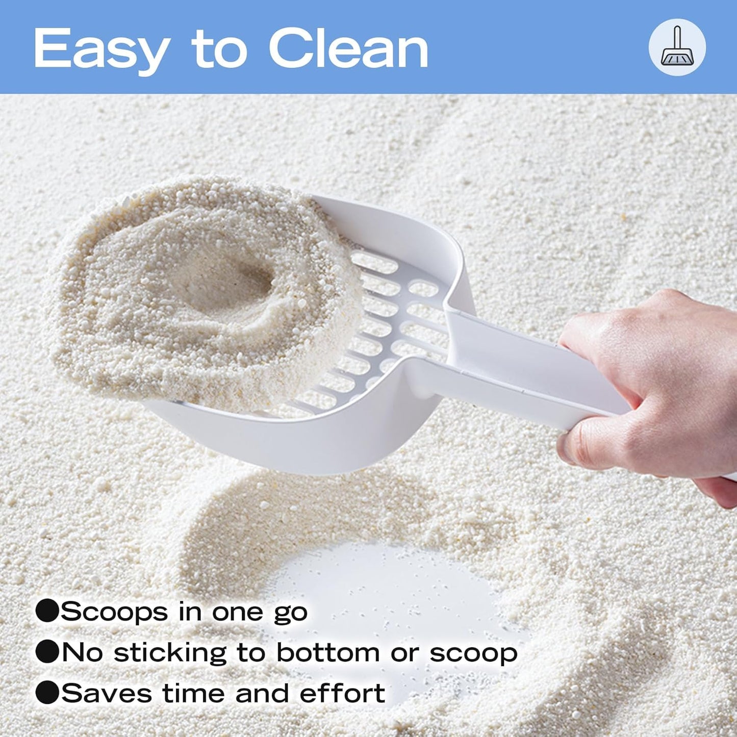 Natural Cat Litter Unscented, 100% Plant-Based, Strong Clumping Litter, Easy Scooping, Clumps Lift Cleanly, Low Dust, Corn & Cassava Litter, 5.5 LB x 3 Bags