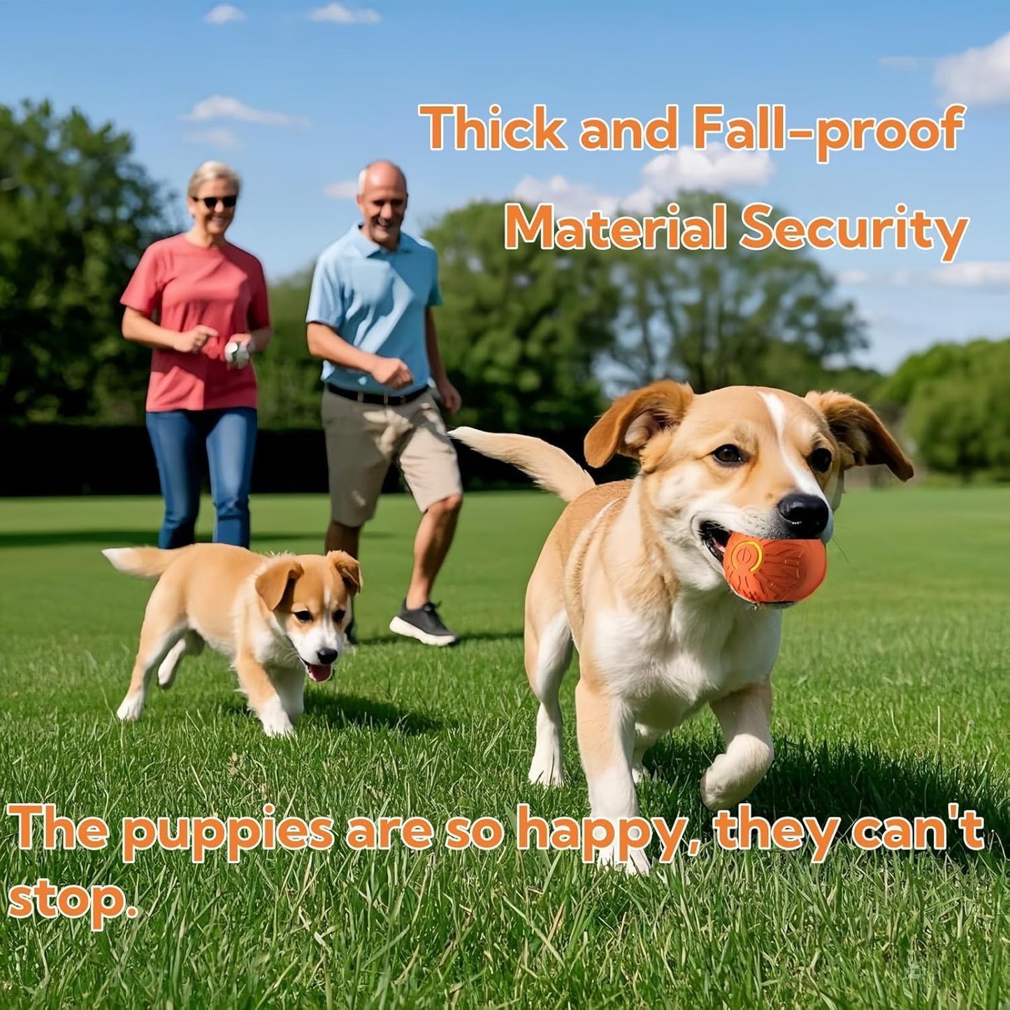 2 Pcs Interactive Dog Toys Dog Ball 2025 New Vibrating Dogs Balls Pet Bounce Bal Smart Jumping Ball