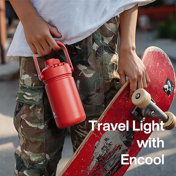 Kids Insualated Water Bottle with Straw - 12oz Stainless Steel Water Bottle with Dual Spouts, Leak-Proof, BPA-Free, Double Wall Vacuum Keeps Cold for 24 Hours for Sports, Travel, School (Royal Blue)