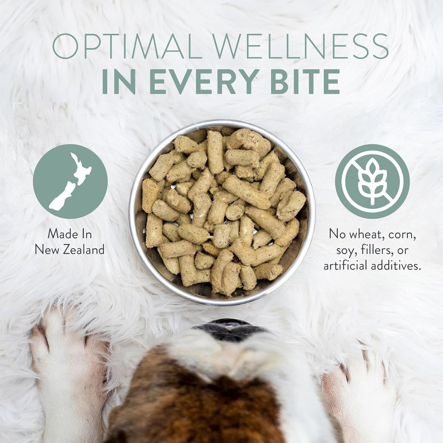 Woof Freeze Dried Dog Food - Wild Brushtail, High Protein, Complete Diet, Dog Treats, All Life Stages - 1.76 oz