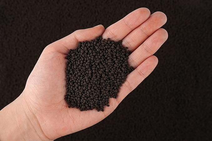 LANDEN THRIVA Natural Soil Substrate for Natural Planted Aquarium, Plant or Shrimp Stratum, Clay Gravel and Stable Porous Substrate for Freshwater Aquarium, Rainforest Black 5L(10lbs),Small Size