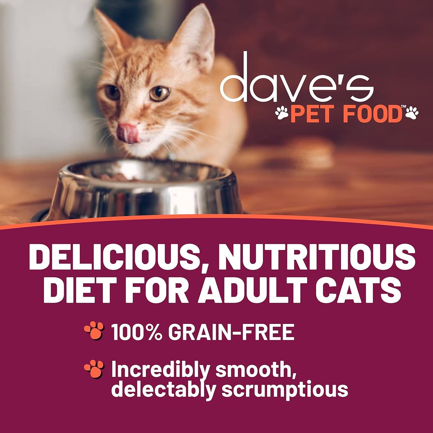 Dave's Pet Food Grain Free Wet Cat Food (Tuna Entrée in Gravy), Naturally Healthy Canned, Added Vitamins & Minerals, Wheat & Gluten-Free, 3 oz (24 Pack)