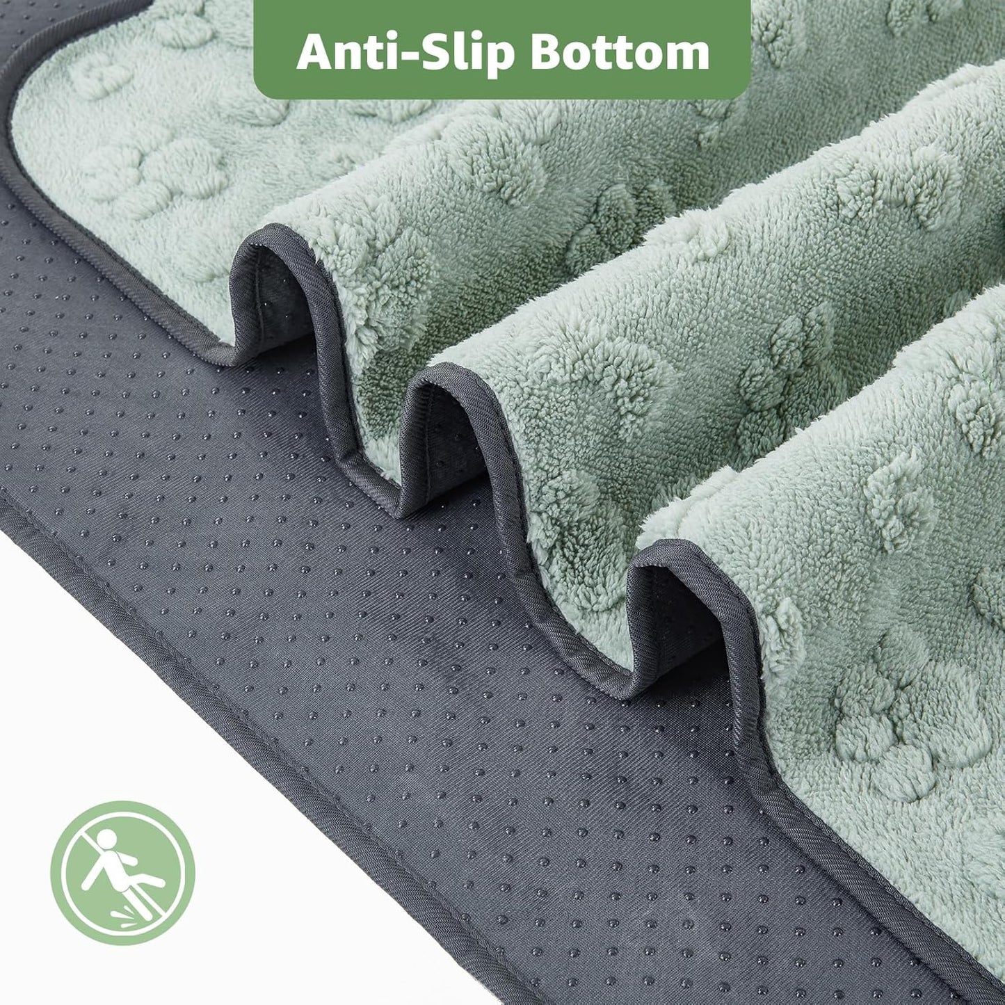 LOOBANI Washable Pee Pads for Dogs: 72"x72" Super Absorbent Reusable Dog Pee Pads Extra Large, Waterproof and Leakproof Whelping Pad for Potty Training, Playpen, Crate,Floor and Bed