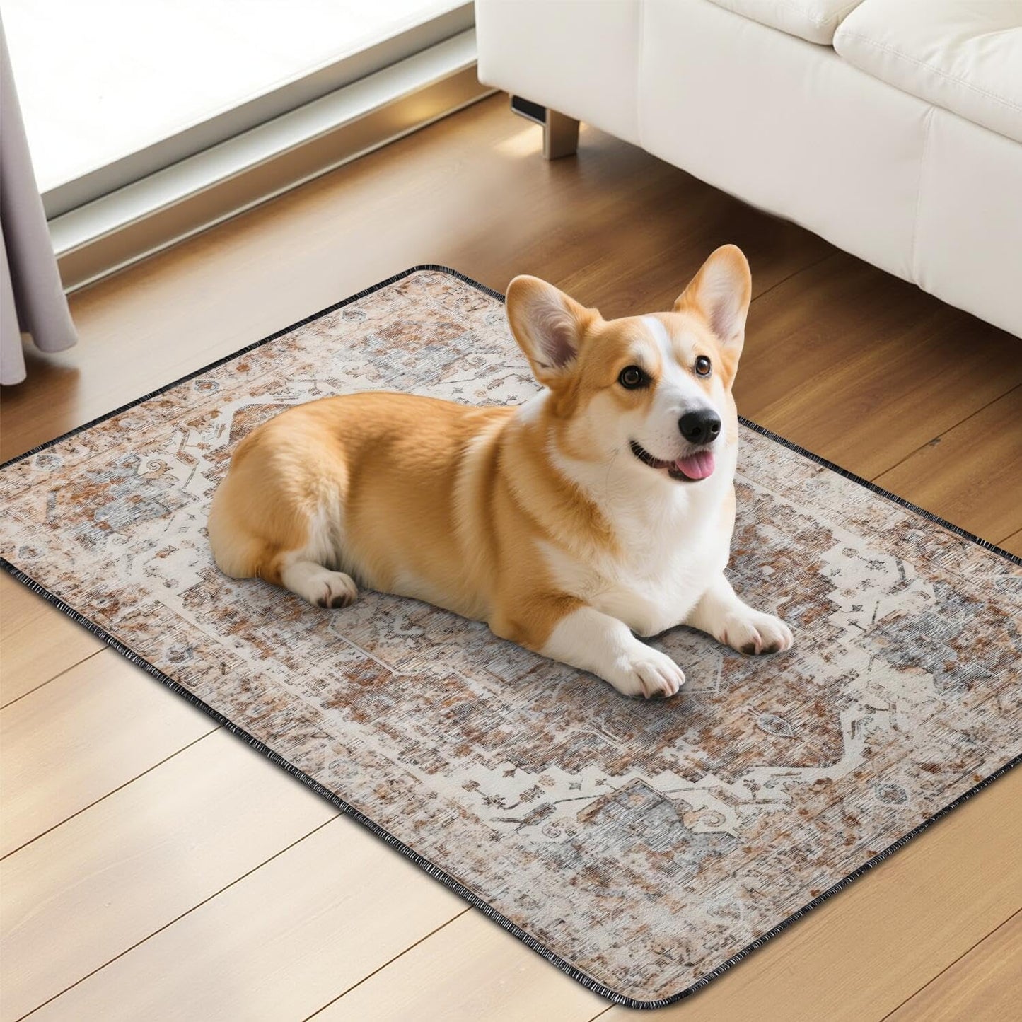 Washable Pee Pads for Dogs 2 Pack, Absorbent Reusable Puppy Pads Waterproof, Leakproof & Non-Slip Whelping Pad, Potty Training Pads for Dogs Playpen Mat 24x36