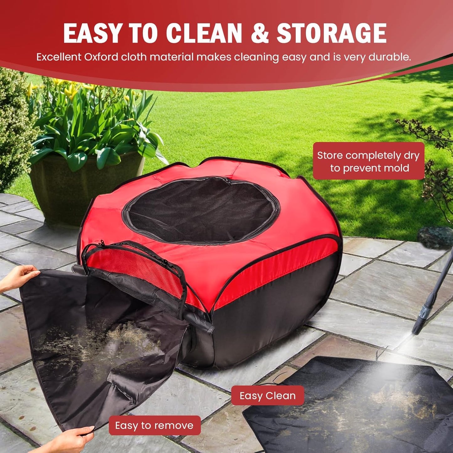 Brooder Box for Chick Starter Kit - Brooder Pen/Baby Chicken Supplies Brooder Box with Ideal Size Brooding Up to 15 Baby Chick, Duck and Quail