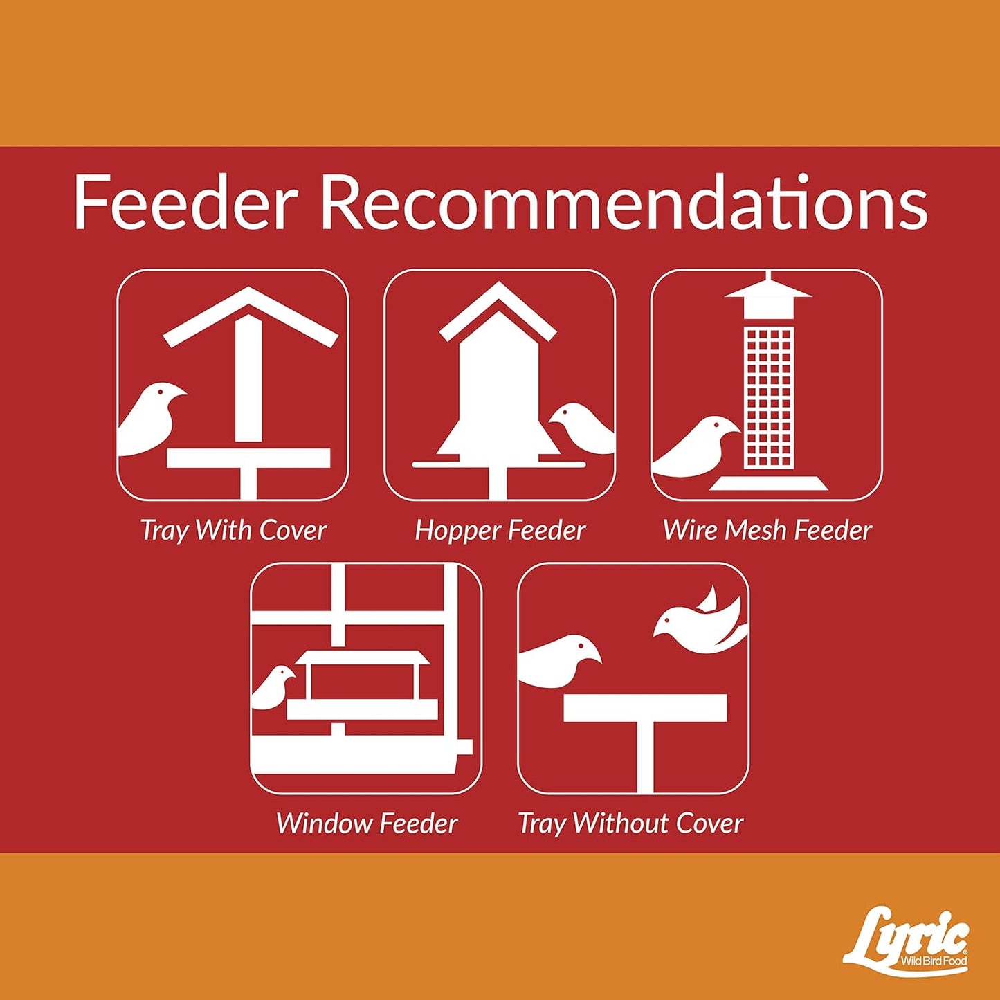 Lyric Cardinal Wild Bird Seed - Sunflower & Safflower Premium Bird Food Mix for Cardinals, Grosbeaks & Blue Jays - 18 lb bag