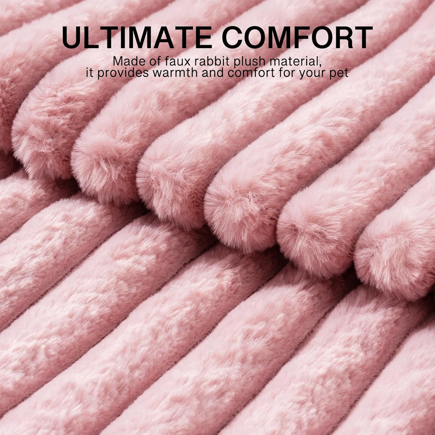 MEWOOFUN Dog Bed for Medium Dogs, Washable Large Cat Beds for Indoor Cats, Donut Pet Bed for Dogs and Cats with Anti-Slip Bottom (Pink, 27"x27"x10")