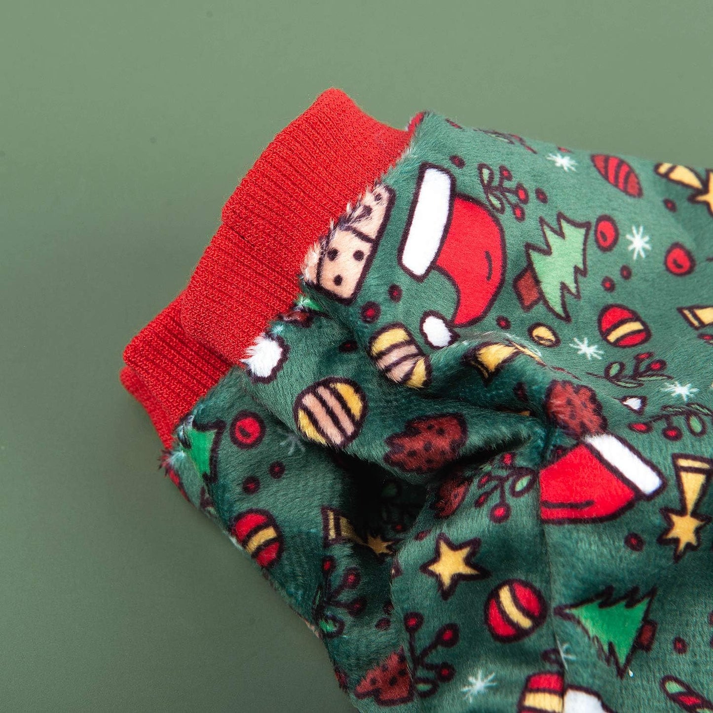 CuteBone Dog Christmas Pajamas Puppy Onesies Small Dogs Soft Pjs Coat Cat Apparel Comfy Pet Clothes Outfit Doggie Bodysuit P111S