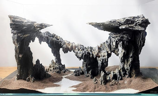 Fish Tank Decor Rocks.Aquarium Decoration Model.Easy and Quick Solution for Aquascaping.(Twilight)
