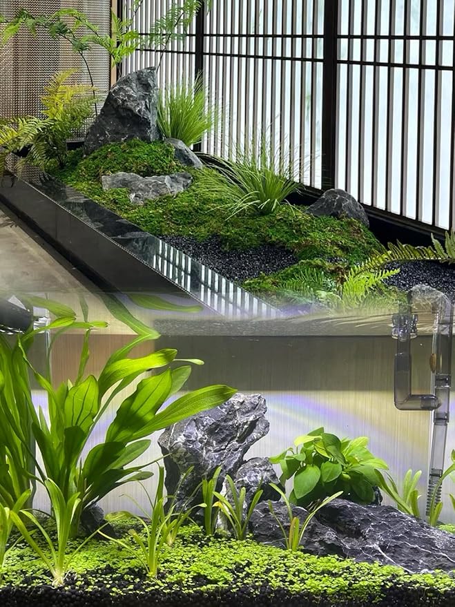 Natural Rocks Seiryu Stones Aquariums Stones for Aquascaping, Aquariums, Terrariums, Vivariums Decorative Stone,Reptile Enclosures,Paludariums,and Gardens-10LB（2 to 7 inch）