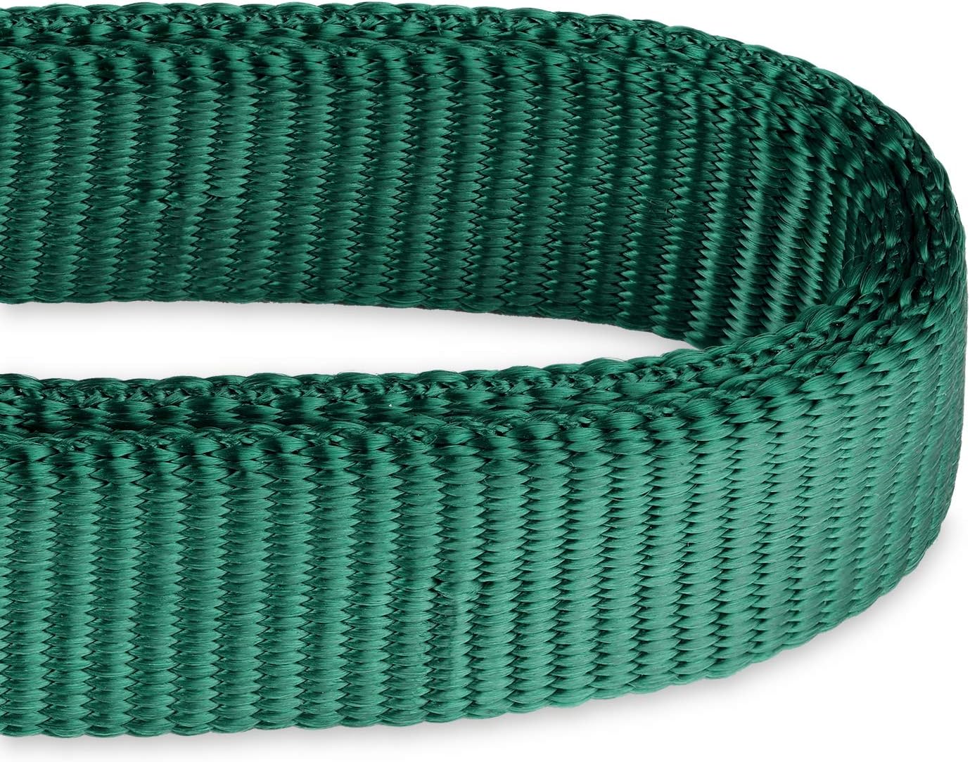 Hyhug Martingale Dog Collar Without Buckle: Anti Escape, No Slip Heavy - Duty Nylon, Colorfast & Adjustable for Medium Breeds（Medium, Solid Color Dark Green