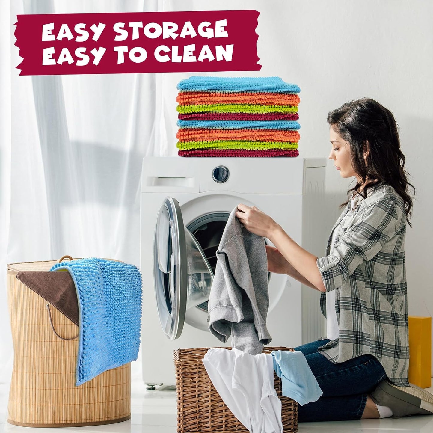 Barydat 8 Pcs Guinea Pig Cage Liner for Guinea Pig Cage Bedding Reusable Rabbit Mat Pad Washable Training Pad Animal Sleeping Bedding Mat(16x12'',Champagne, Lake Blue, Dark Purple, Grass Green)