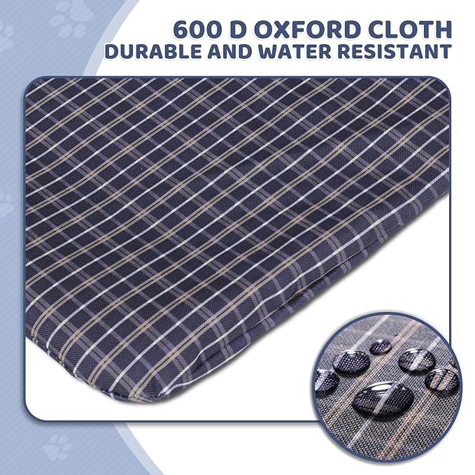 Magshion Foldable Pet Stroller, 3-in-1 Dog Travel Jogger with Detachable Carrier, Cup Holder, Storage Basket, Folding Carrier for Small/Medium Dogs & Cats Up to 33 lbs, Plaid