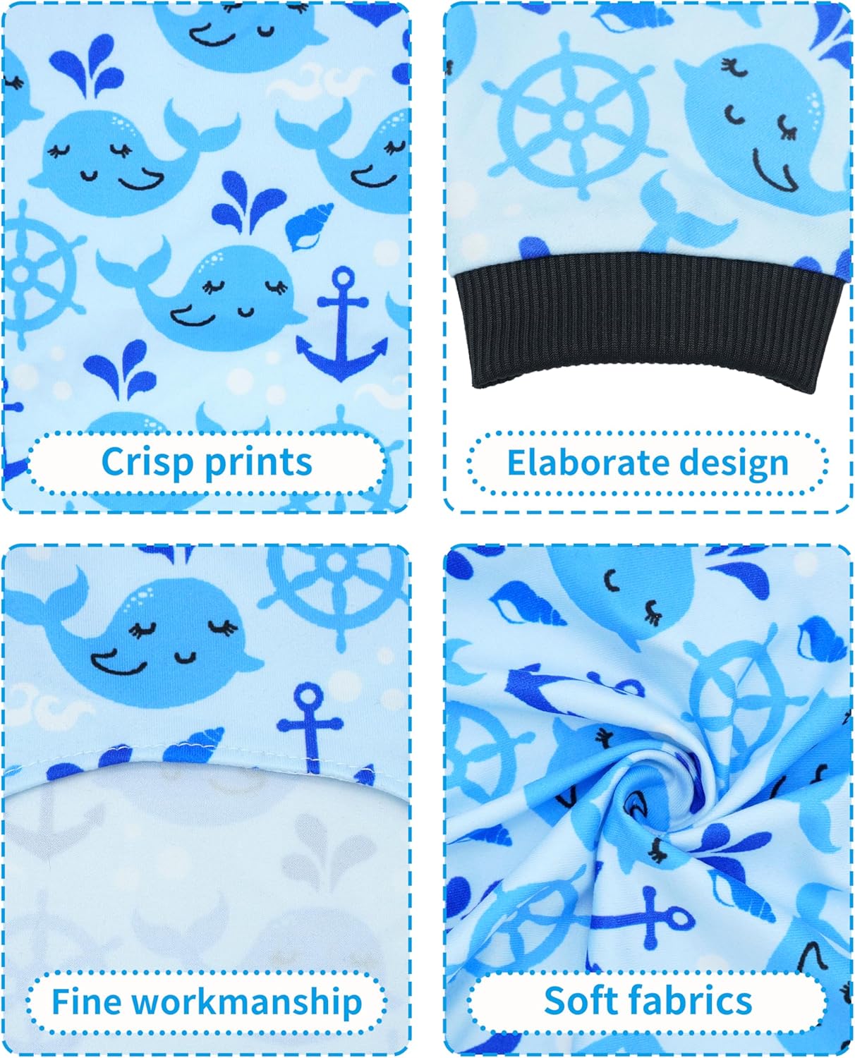 PET SHOW 4 Pack Small Dog Pajamas for Medium Dogs Girl Boy Watermelon Soft Stretchy PJs Whale Ice Cream Jumpsuit Puppy Floral Onesies Outfits with Sleeve Pets Breathable Summer Dog Clothes Costume L