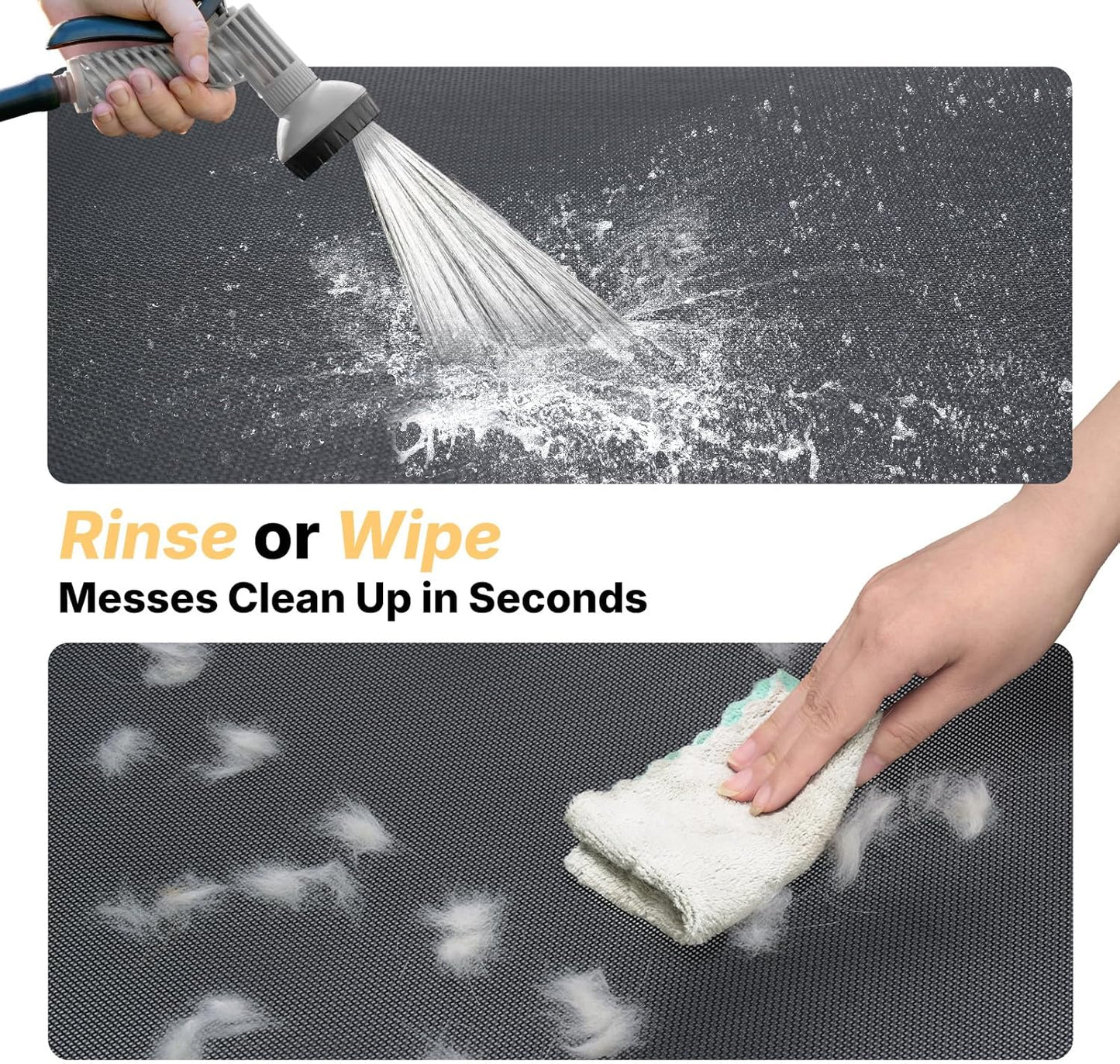 Veehoo Outdoor Elevated Dog Cot Bed, Cooling Raised Pet Bed for X-Large Dog, Washable Breathable Mesh Hammock Bed with No-Slip Feet, Indestructible Ground Off Training Platform Cot-49"x33"Beige Coffee