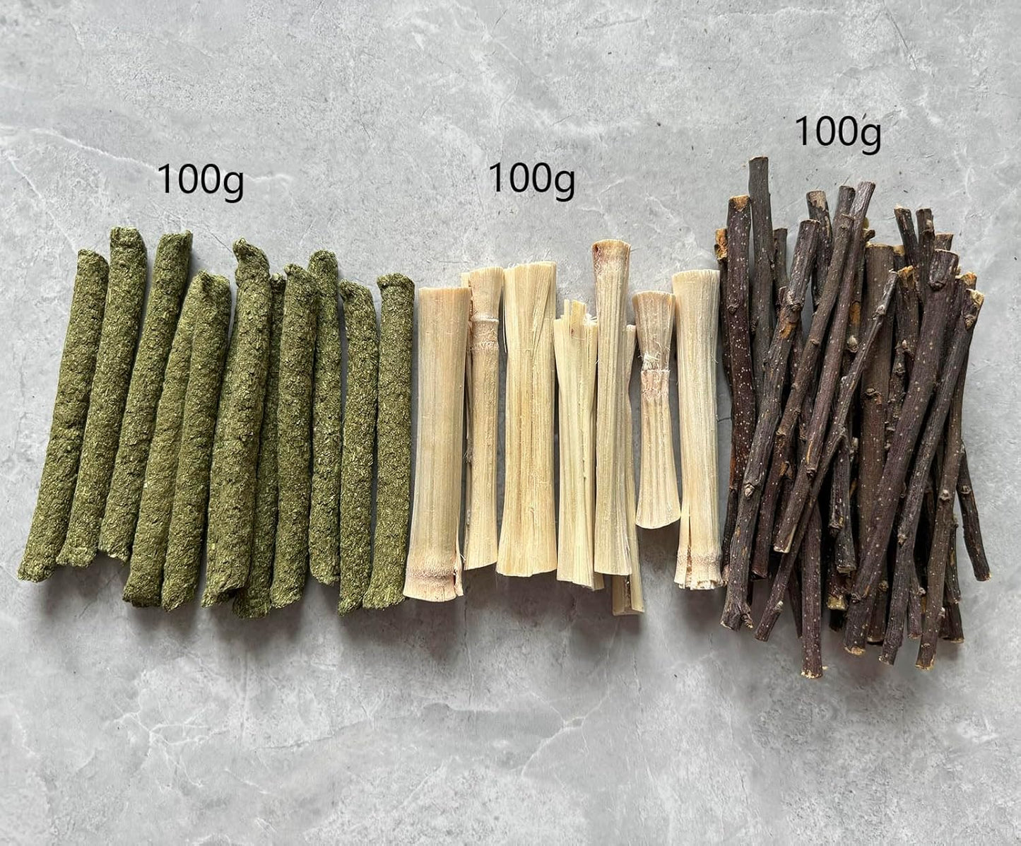 Bamboo Apple Sticks for Chinchillas Hamster Mouse Gerbil Bunny Pet Rat Guinea Pig Rabbit Chew Wood Timothy Hay Sticks Enrichment Toys for Teeth Supply Treats Snacks for Boredom Indoor