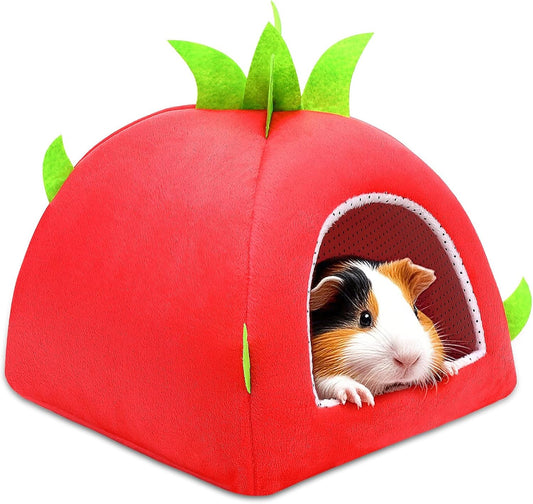 UPINS Guinea Pig Hideout,Guinea Pig Bed Washable Small Animal House Cage Accessories for Chinchillas Hamsters Hedgehogs Ferrets Bearded Dragons and Rats