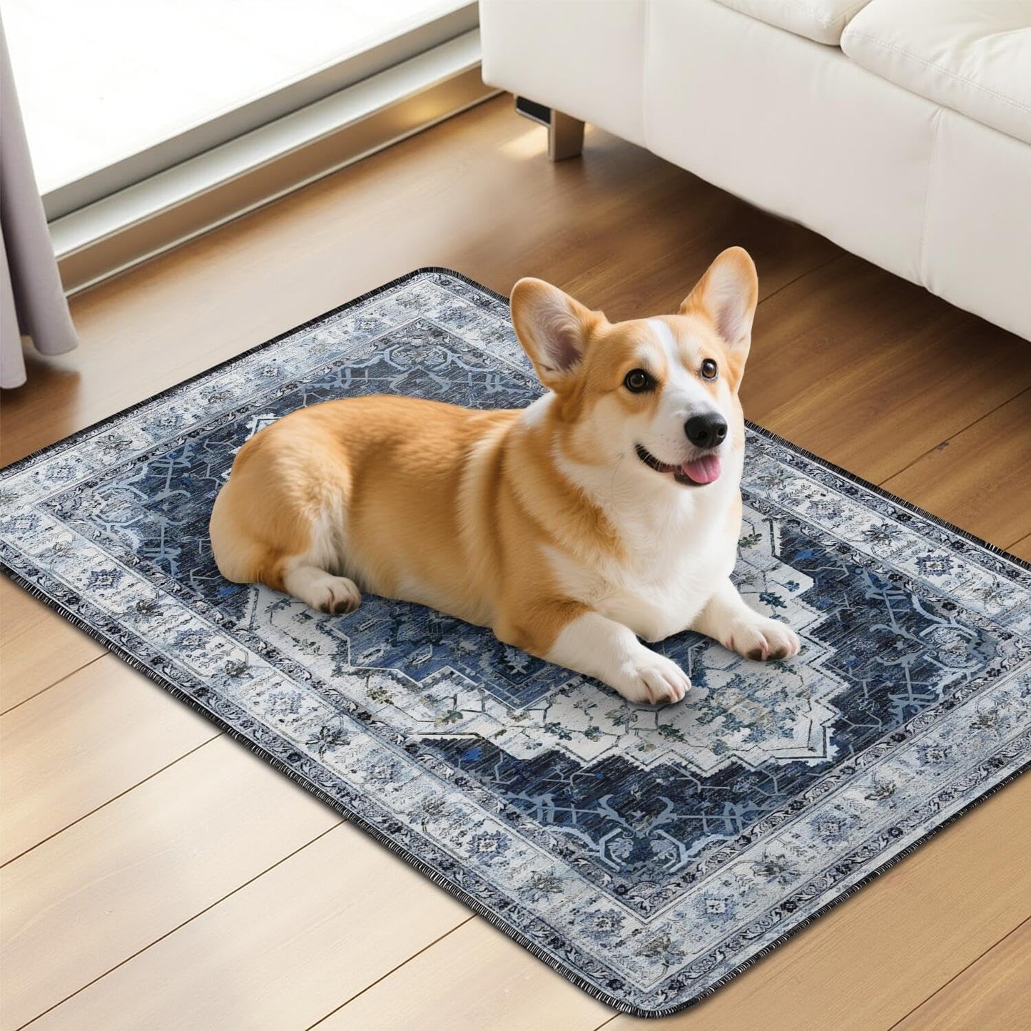 Washable Pee Pads for Dogs 2 Pack, Absorbent Reusable Puppy Pads Waterproof, Leakproof & Non-Slip Whelping Pad, Potty Training Pads for Dogs Playpen Mat 24x36