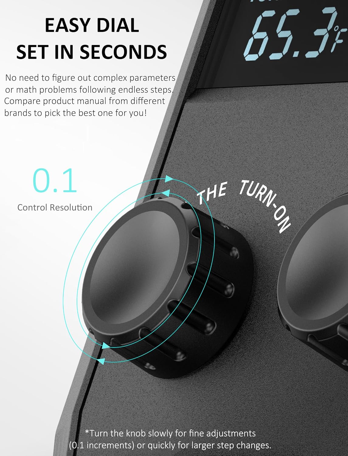 WH2408 Temperature Controller 10A 1200W, Digital Thermostat Controlled Outlet Plug Switch for Reptile Terrarium Greenhouse Homebrew Aquarium Seedling Mat, Heating or Cooling Mode Thermometer