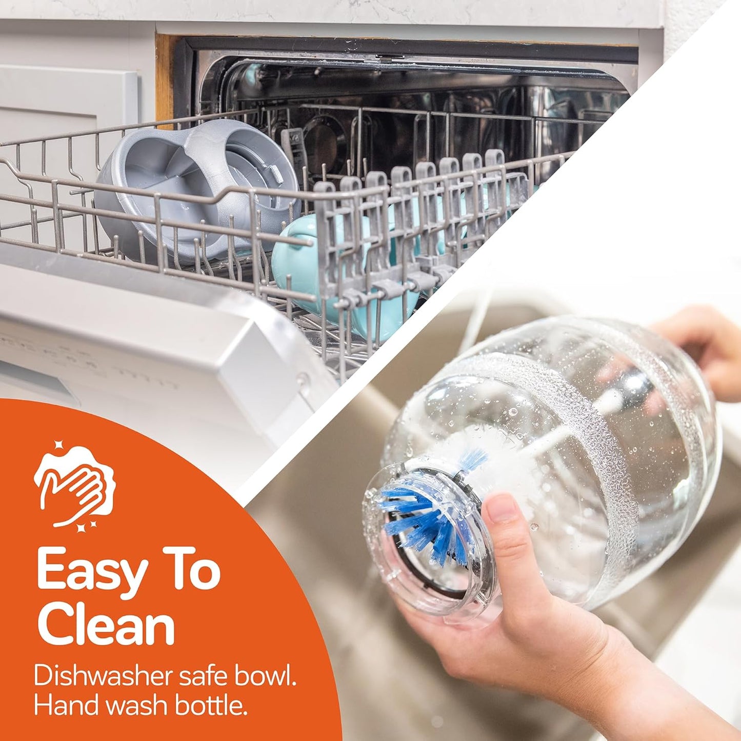 Petmate Replendish Gravity Feeder, 5 lb, Blue, Made in USA