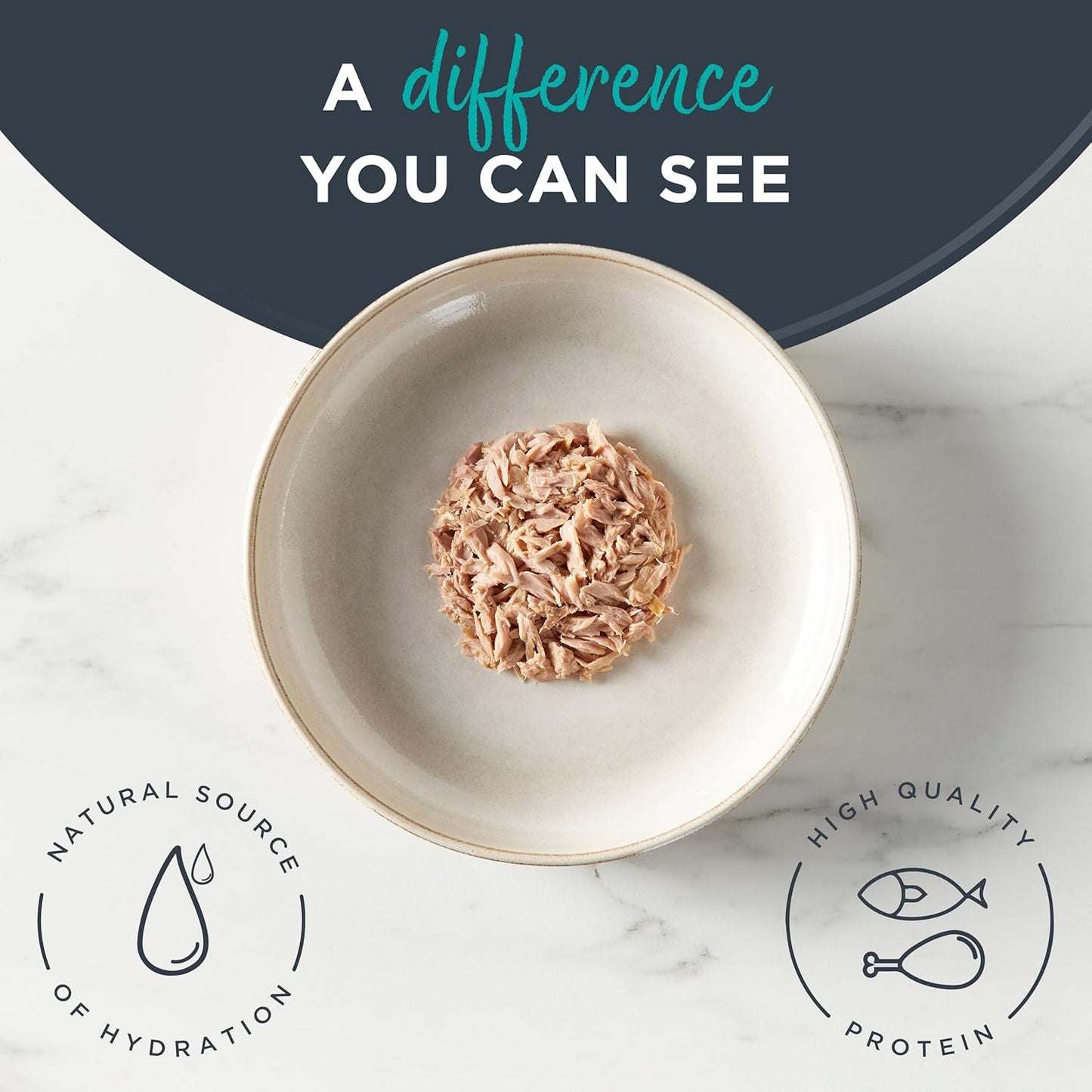 Reveal Natural Wet Cat Food, 24 Count, Grain Free, Limited Ingredient Canned Food for Cats, Tuna Fillet in Broth, 2.47 oz Cans