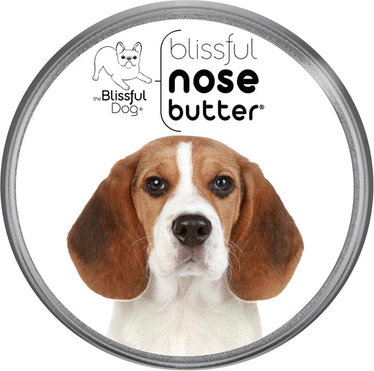 The Blissful Dog Beagle Nose Butter for Dry, Cracked Skin, Lick-Safe Dog Nose Balm with Moisturizing Shea Butter, Almond, Olive, and Essential Oils, Pet Supplies, Uncented, 2 oz.