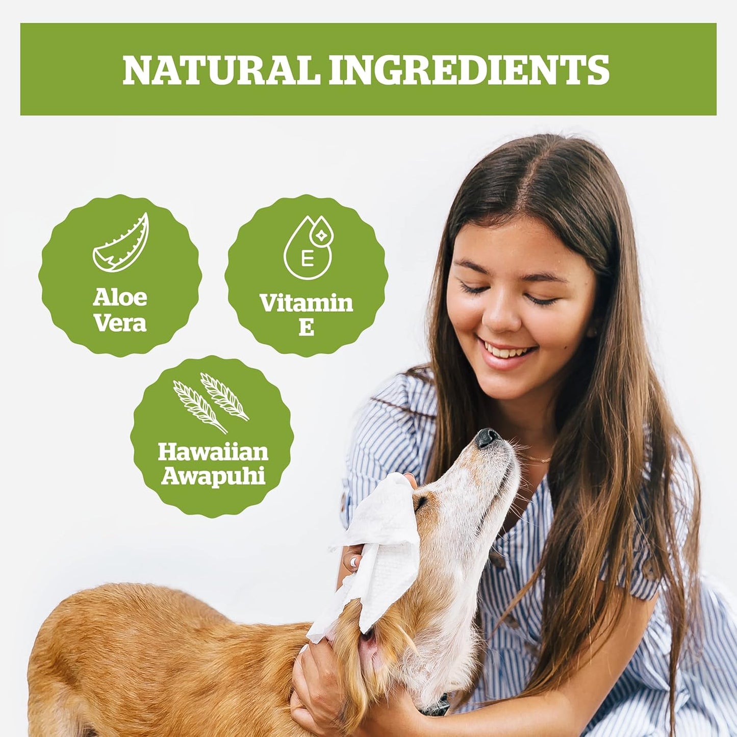 Pogi’s Dog Grooming Wipes – Hypoallergenic Pet Wipes for Paws, Body & Butt – Cleaning & Hydrating, Fragrance Free, 400-Count