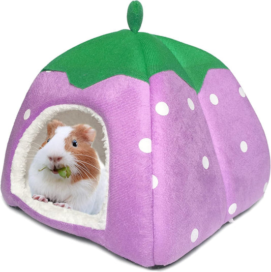 Guinea Pig Hideout Bed Rabbit House Cave Accessories Cozy Hide-Out for Bunny Hedgehog Ferret Chinchilla&Other Small Animals