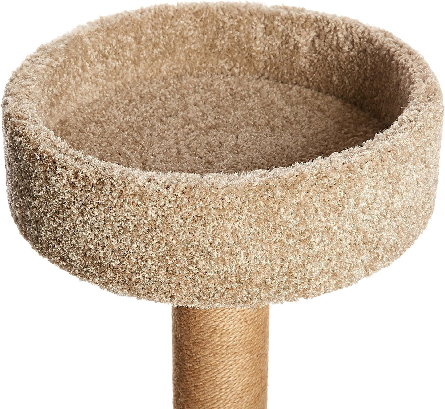 Amazon Basics Cat Tree - Indoor Cat & Kittens Multi-Level Climbing Activity Tower with Scratching Posts, Medium (31.5"H) - Beige