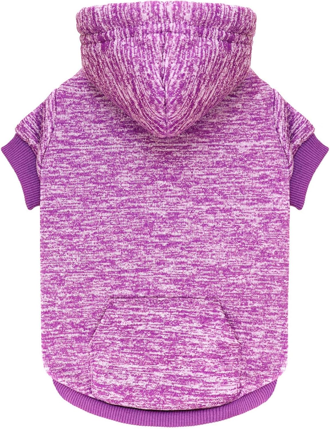 Dog Sweaters for Medium Dogs Dog Hoodie Fleece Dog Sweater Soft Dog Clothes Sweatshirt with Pocket Dog Hoodie for Medium Dogs(Purple&M)