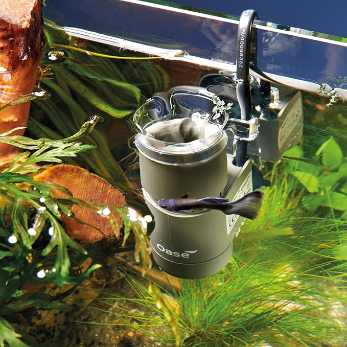 OASE CrystalSkim 350 Surface Skimmer for Freshwater and Marine Aquariums – Compact Internal Filter for Film Oil and Debris Removal, Quiet, Adjustable Flow, Shrimp-Safe, for Tanks up to 92 Gal / 350 L