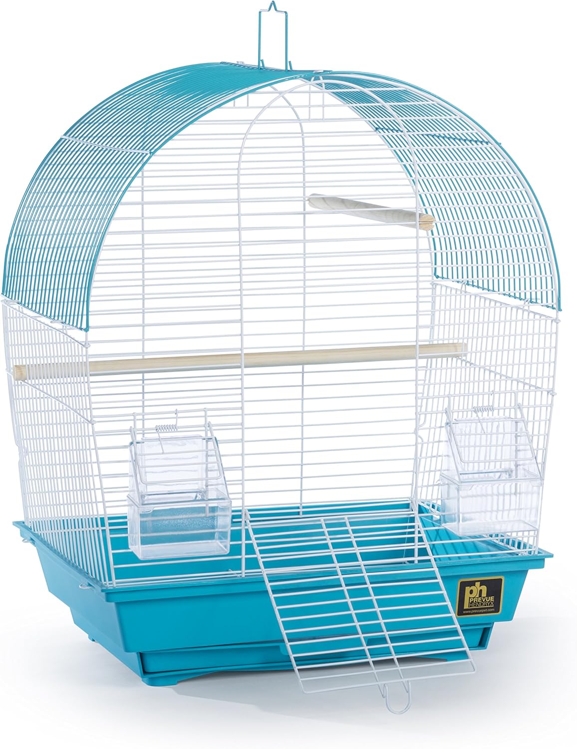 Prevue Pet Products South Beach Dome Top Bird Cage, Teal (SP50071),14 1/8" L x 11 1/4" W x 18 1/8" H