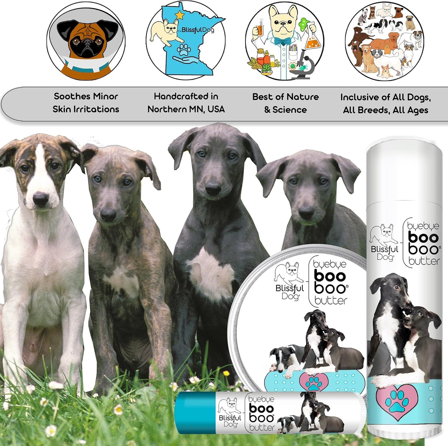 The Blissful Dog Greyhound Boo Boo Butter, 0.50-Ounce