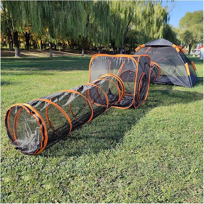 Catio Outdoor Cat Enclosures for Indoor Cats, 4-in-1 Outside Large Playground Include Portable Cat Tent, for Cats and Other Pets