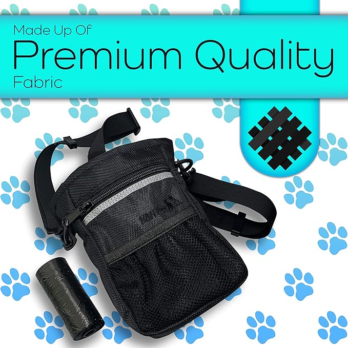 H&H Pets Dog Treat Pouch with Shoulder Strap, Waste Bag Dispenser, Dog Treat Pouch, Training Accessories