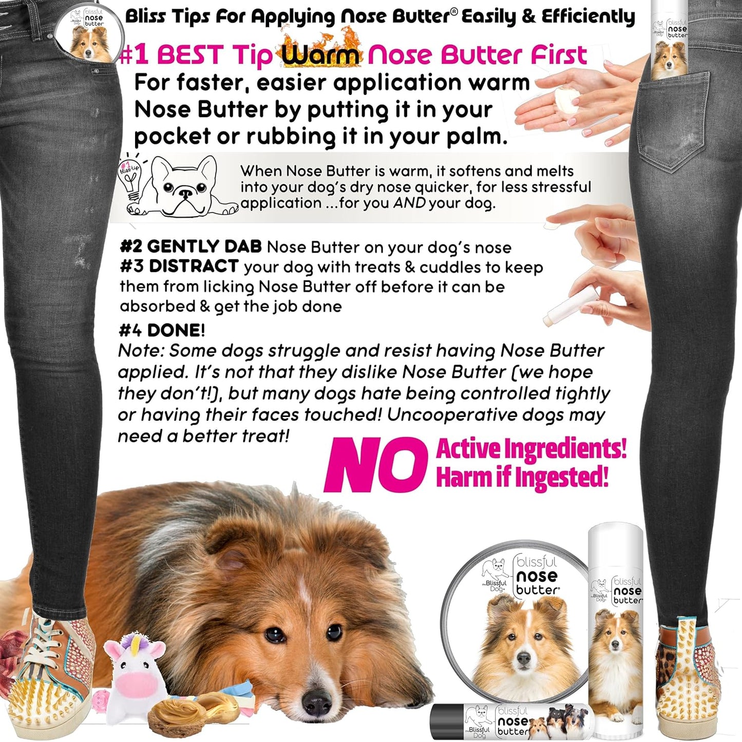 Shetland Sheepdog Unscented Nose Butter, 16-Ounce