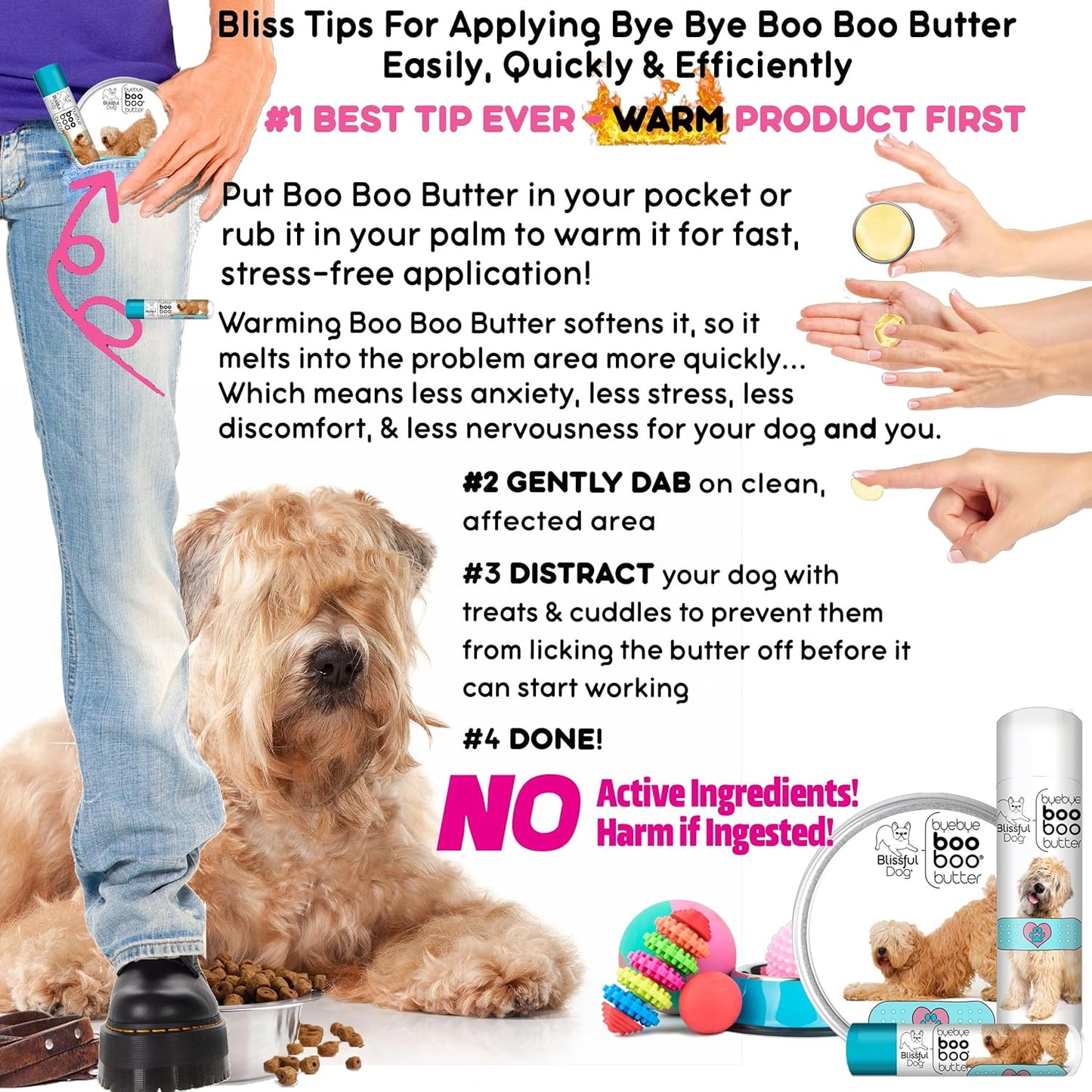 The Blissful Dog Soft Coated Wheaten Terrier Boo Boo Butter, 4 Ounce