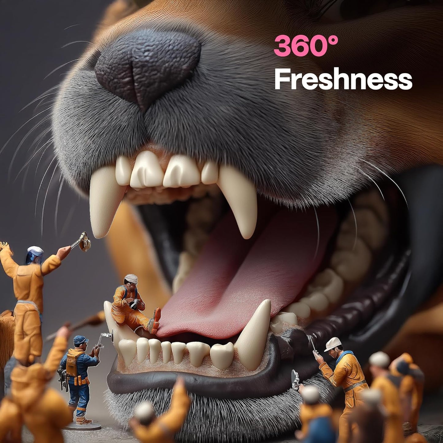 DOCO Dog Teeth Cleaning Wipes Dental Finger Wipes for Cats & Dogs Remove Plaque & Tartar, Freshen Breath, No Rinse, Easy & Effective Pet Tooth Cleaning Kit for Oral Care, Bacon Flavor, 50 Count