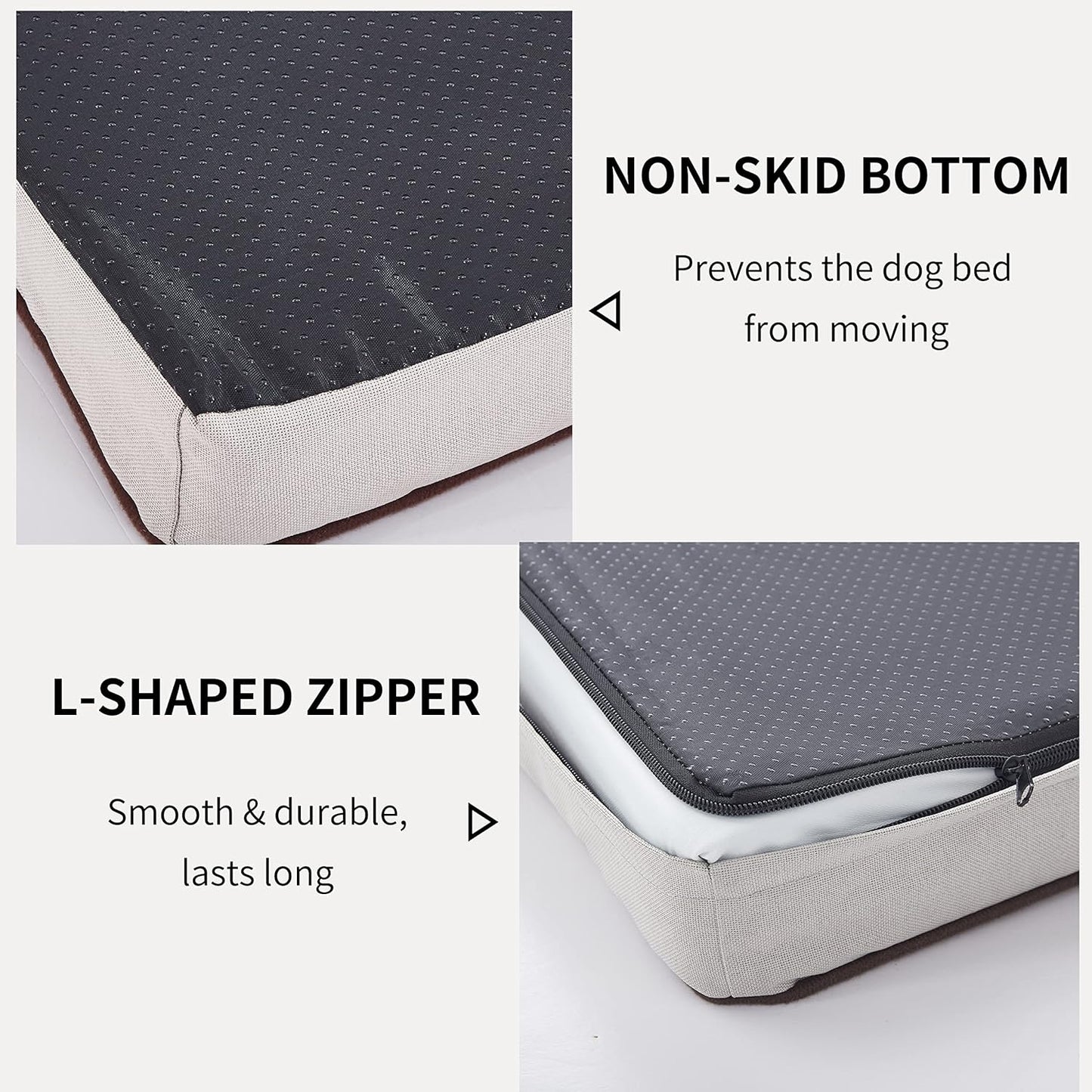 Orthopedic Memory Foam Dog Bed, Cooling Dog Beds for Extra Large Dogs -Waterproof Pet Bed for Crate with Removable Washable Cover, XXL(47inch,110Lbs)